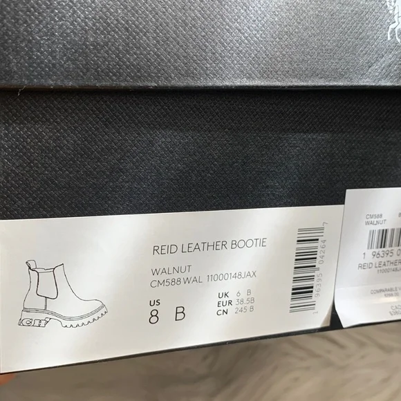 Coach Reid Leather Bootie Walnut Chelsea Boots - Picture 12 of 13